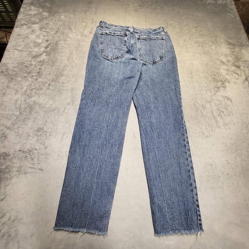 Old Navy Jeans Womens 10 Blue Boyfriend Mid Rise Distressed 5-Pocket Stretch - Picture 9 of 10